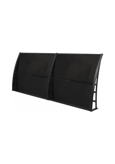 Sundurmagross Lupın Kapı Pencere Üstü Pratik Sundurma 105x600 - Siyah Siyah