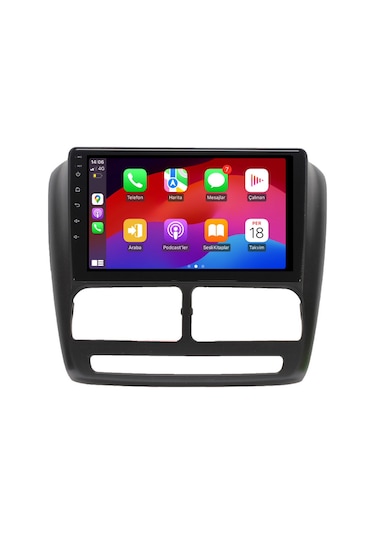 Fiat Doblo Araç Multimedya Android Ekran Carplay Navigasyon Double Teyp 2+32 9" 10-15 Black Blueway