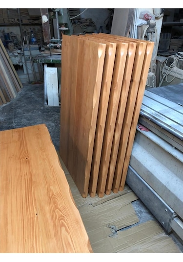 Bintaşmobilya Kayın Rengi Kütük Masa Üstü-120X75.Cm