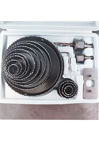 Profesyonel 16 Parça Panç Seti Kartonpiyer Sunta Alçıpan Delici T