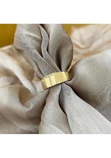 Çgk Çiğdem Gürel Kuyumculuk T Harf Altın Yüzük 14yeni0096 Gold