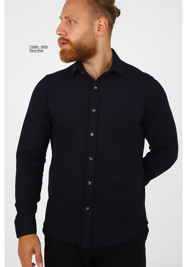Brango 13346 Erkek Spor Gömlek Lacivert