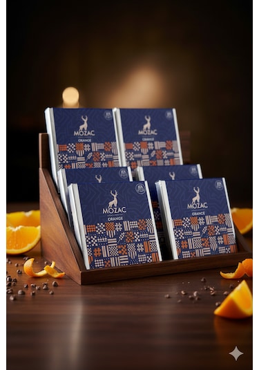 Mozac Premium: Portakallı Bitter Bolu Çikolatası 5'li Gurme Set