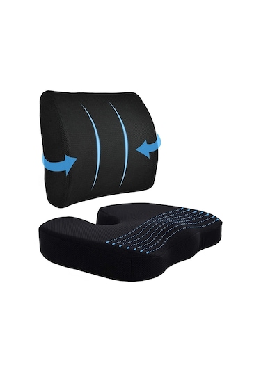 Oturma Minderi Bel Yastığı Bel Destek Yastığı Ortopedik Visco ...