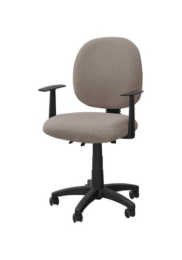 1 Set Ofis Koltuğu Kılıfları Elastikoyun Koltuğu Kılıfları Kaldırılabilir Çıkarılabilir Bilgisayar Koltuğu Kılıfı Döner Haki