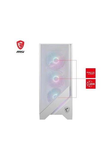 Msı Mag Force 320r Aırflow Whıte Gamıng Mıd-tower Pc Kasası Beyaz