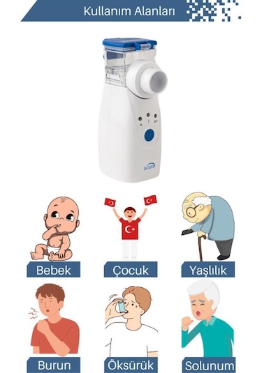 Acura AC-4030 Taşınabilir Mesh Nebulizatör Cihazı