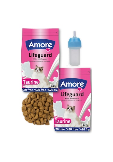LifeGuard Yavru Kedi Süt Tozu 480gr ve Hills Kitten 100gr ZipPack