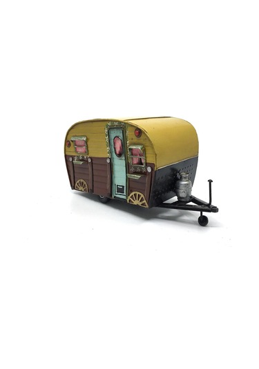 Dekoratif Metal Karavan - Sarı