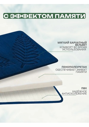 Home Banyo Ve Tuvalet Paspasları, Mavi, 2'li Set 413405881 Mavi Kadife