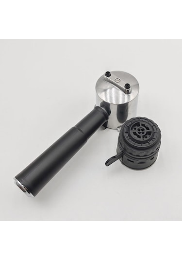 Lemestar 51mm Çelik Kahve Kapsülü Tutucu - Ergonomik Portafilter İle Ev/ofis İçin Kolay Filtreleme, Dayanıklı Ve Temizlenebilir Gümüş