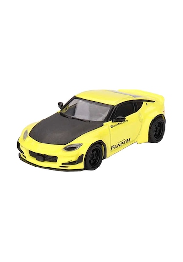 1:64 Diecast Nissan Z Pandem Ikazuchi Yellow Mini Gt Model Araba