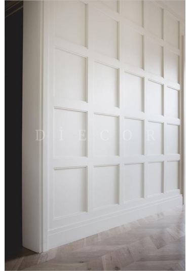 Diecor Dekoratif Boyanabilir 15 Adet 4 Cm Polistren Duvar Çıtası Beyaz 4 Cm Model:xa153