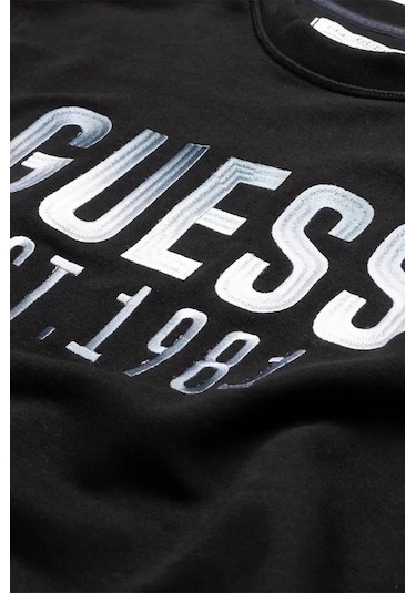 Guess Erkek Siyah Sweatshirt Siyah
