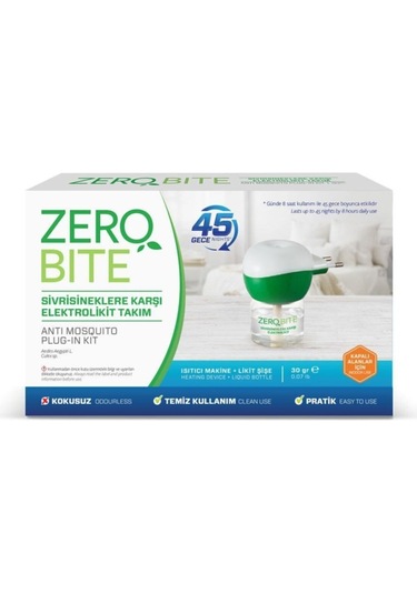 Zero Bite Elektrolikit Makine+yedek 45 Gece X 2 Adet