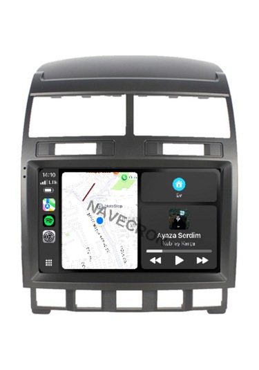 Volkswagen Touareg 2003-09 9" Uyumlu Androıd Multimedya Gerçek 2/32 Kablosuz Carplay Geri Görüş Kameralı 9"