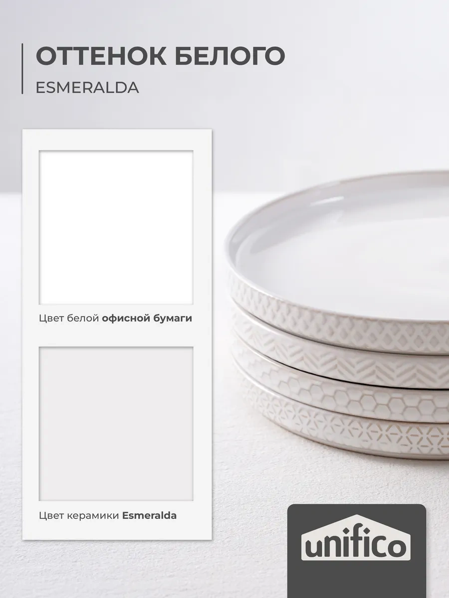 Unifico Esmeralda 20 Cm X 4 Adet Tatlı Tabağı Seti 385349665 Beyaz