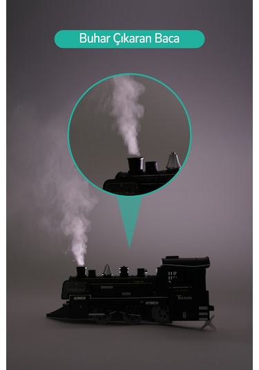 Işıklı Ve Sesli Buharlı Tren Set 15 Parça