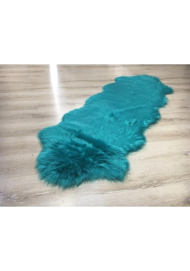 Doğuş Peluş Halı Apost Turkuaz 75 x 200Cm Post Halı Yolluk