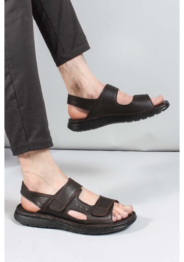 Hakiki Deri Erkek Klasik Sandalet 018mag-208-71 001