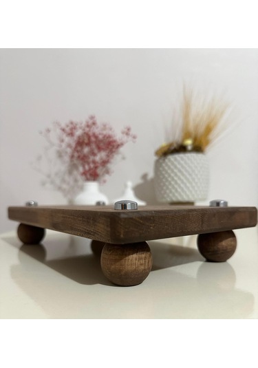 Sammwood Lüks Doğal Ahşap Sunumluk , Ahşap Ayaklı Sunumluk , Orga