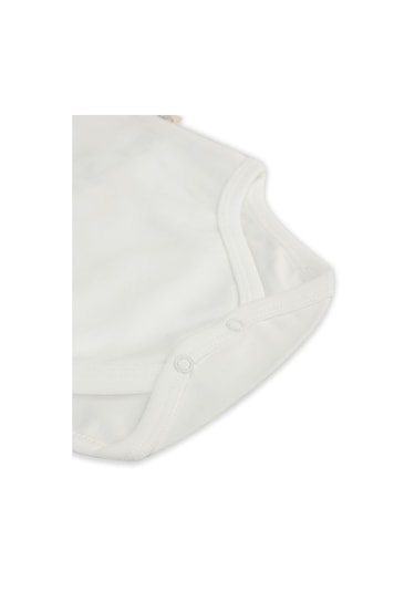 Civil Baby Organik 5 Li Sıfır Kol 1-3 Yaş Çıtçıtlı Badi - Ekru