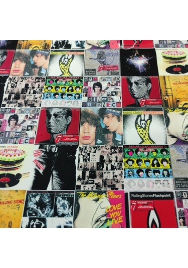 Rolling Stones Klasik Rock Müzik Kapakları Desenli Kumaş Tavsiye