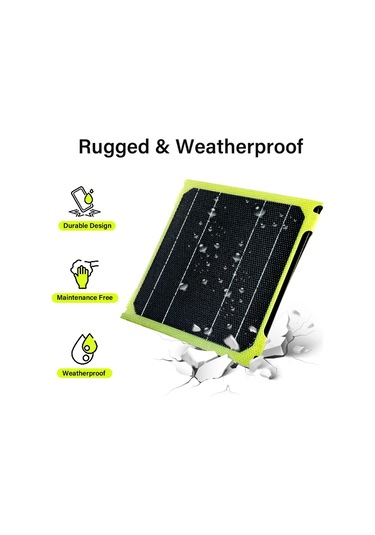Suntek Katlanabilir Güneş Paneli Şarj Cihazı Acil Durum Sarı
