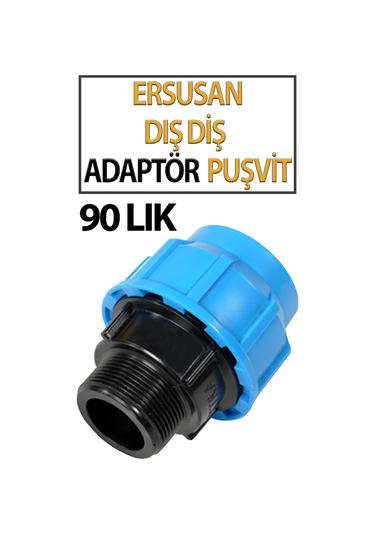 90 Mm Dış Diş Adaptör Boru Ve Hortum Bağlantı Aparatı