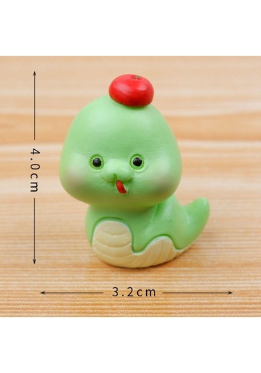 Reçine Mini Figürler Masaüstü Dekorasyonu Minyatür Heykel Yeni Reçine Süsler Bahçe Yılan