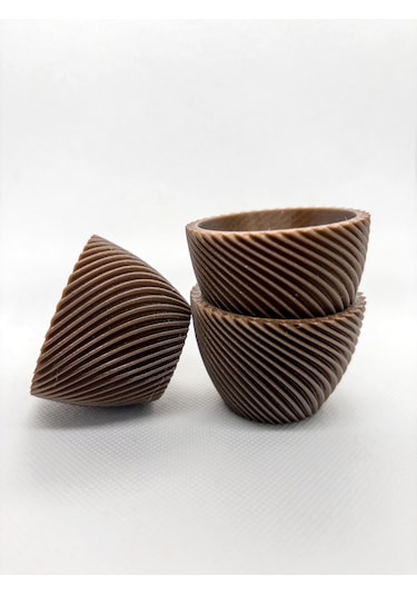 Modern Yumurtalık 3'lü - Antik Bronz