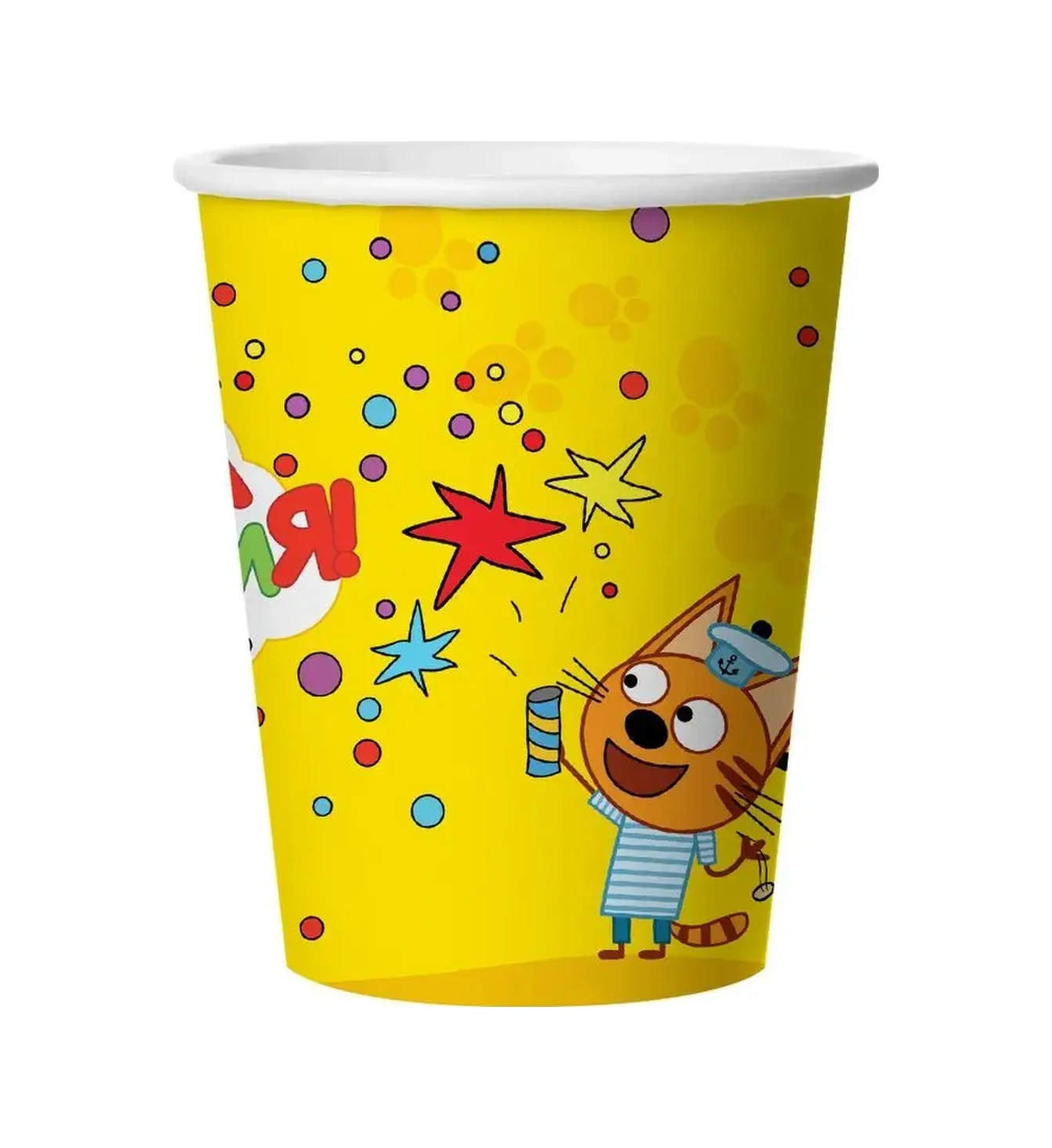 Davajdarit' 12 Kişilik Parti İçin Üç Kedi Tek Kullanımlık Sofra Takımı 150736886 100 adet