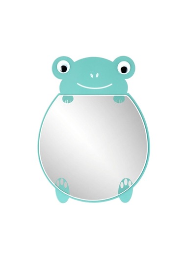 Ayaklı Masa Aynası Kurbağa Makyaj Aynası Açık Yeşil