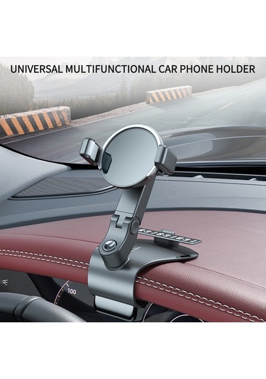 Yifomall Araç Telefon Tutucu 360 Döner - Navigasyon İçin Kolay Erişim, Tek Elle Kaldırma, Sabit Tutma Ve Gizlenebilir Park Numarası Yeşil Yeşil