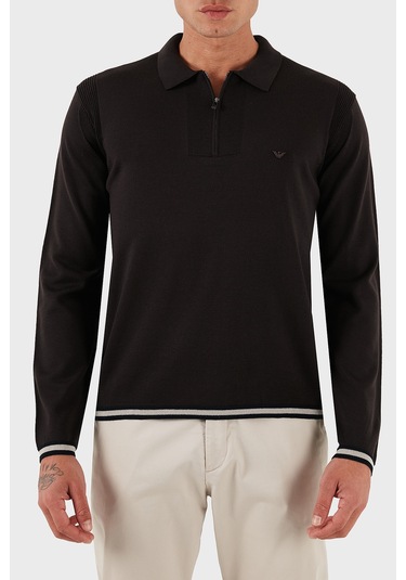 Emporio Armani Erkek Kazak Em001512 Af14158 U6280 Koyu Kahve Koyu Kahve