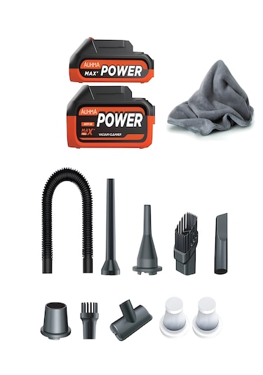 20000pa 120w Güçlü Emişli Çift Bataryalı Kablosuz Vakumlu Üflemeli Mini Araç Süpürgesiv -