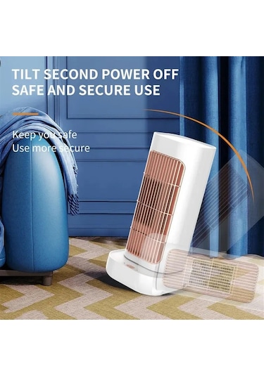 Jialan Jl Taşınabilir Elektrikli Isıtıcı Fan Ptc Devrilme Koruması Mini