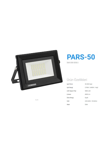 Horoz Elektrik 50w Yeşil Led Projektör Lamba