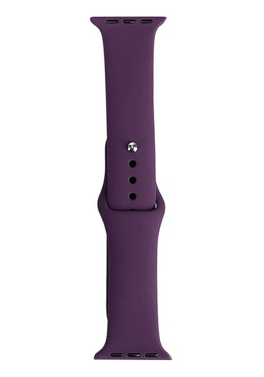 Mobilteam Watch Ultra 49mm Band Serisi Klasik Kordon Silikon Strap Kayış-violet