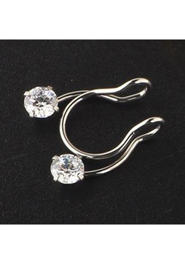 Suntek Paslanmaz Çelik Burun Halkası 8mm Döngü Halka Gümüş Gümüş