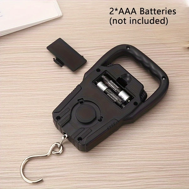 Willowhaven 50kg Dijital Bavul Terazisi Tare Fonksiyonlu Seyahat Mutfak Asma Tartısı Siyah Siyah 50kg/110lb