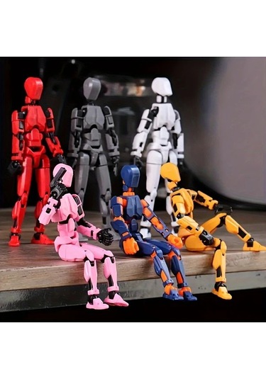 Hightower Mavi Dıy Çok Eklemli Aksiyon Figürü 3d Robot Modeli Yaratıcı Mas