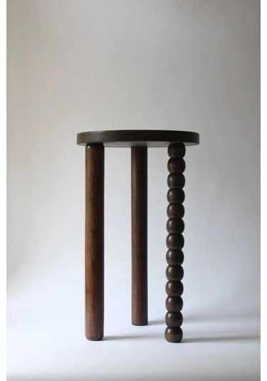 Minimalist Ahşap Mantar Yan Sehpa Modern Tekli Fiskos / Çiçeklik