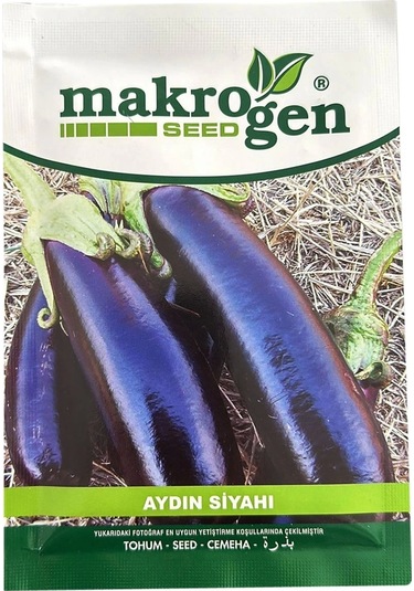 Makrogen Aydın Siyahı Patlıcan Tohumu 25gr Paket