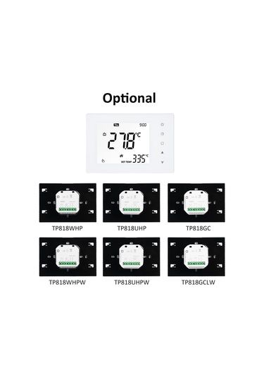 Geeksen Tp818gc Beyaz Akıllı Isıtma Kontrol Cihazı - Lcd Dokunmatik Ekran, Haftalık Programlama, 5a Gaz Kombi Termostatı