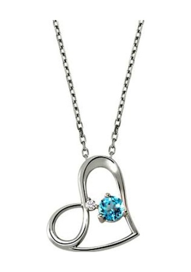 Pırlanta Sonsuzluk Kalp Kolye Gmy133