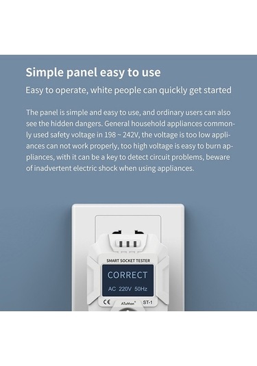 Besthome1 Smart Lcd Screen Duka St-1 Plug Tester - Versatile Electrical Circuit Control