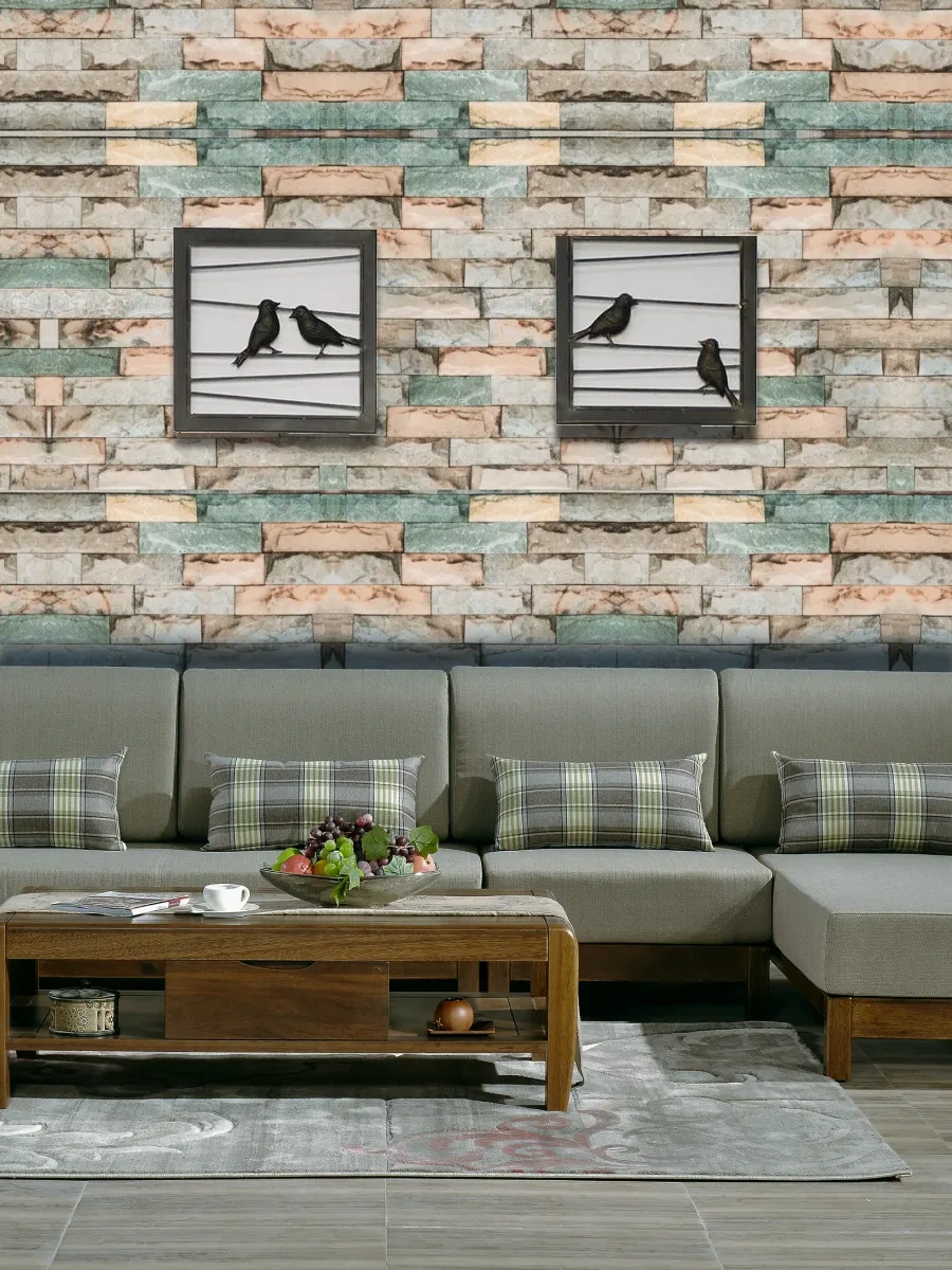 Frays Decor Kendinden Yapışkanlı Duvar Kağıtları Pvc 50x280 Cm Tuğla 306193217