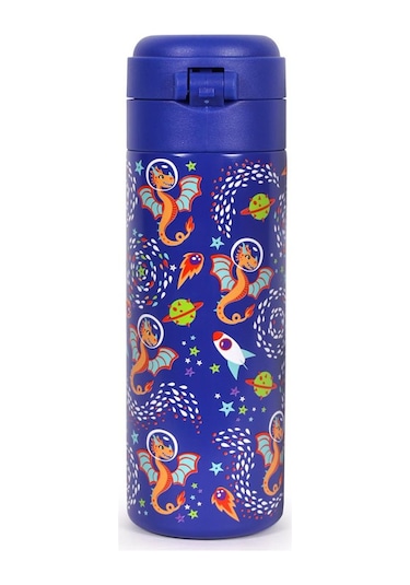 Milk&moo Çelik Çocuk Matarası Ponix 420 Ml Lacivert