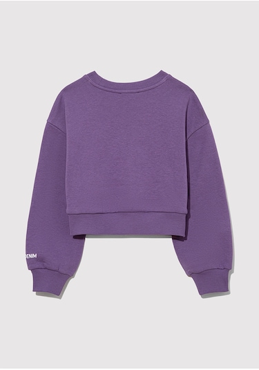 Mavi - M Logo Baskılı Mor Sweatshirt 7s10079-88135 Mor